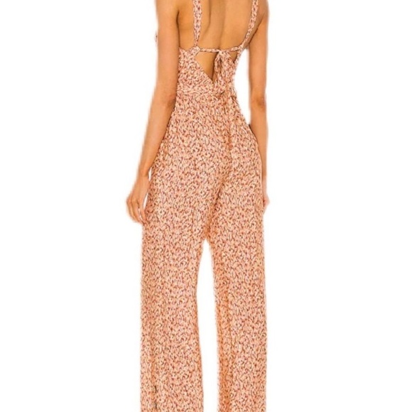 Jonathan Simkhai NWT Serenity Brown Textured Dot Jumpsuit XS Revolve Resortwear - Picture 6 of 16